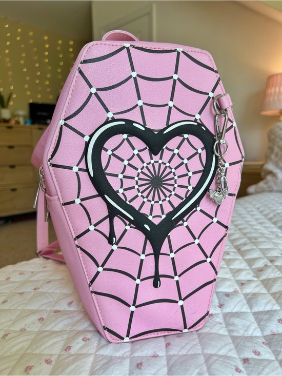 monster high Handbags - Monster High Draculaura Pink Coffin Mini Backpack Hot Topic Cosplay Bag Purse
